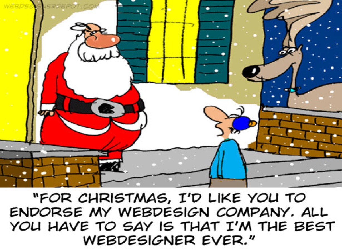 Funny Christmas Pictures - Santa Claus and the Geek