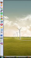 Detached and docked Quick Launch bar in Windows Vista